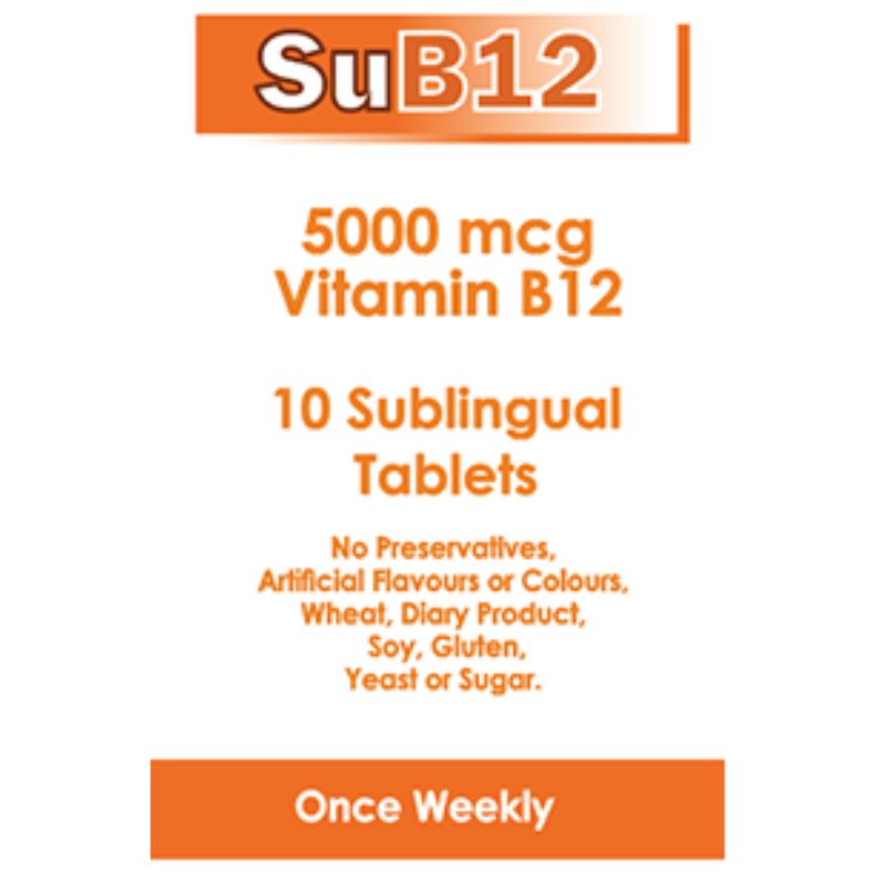 Sub12 5000mcg 10 sublingual tablets